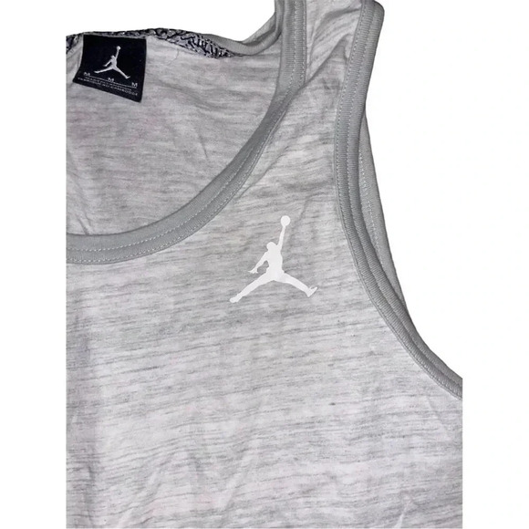 Jordan Air All-Star Men's Gray Tank Top Size M Sleeveless Sports - Picture 3 of 4